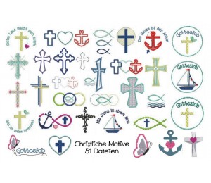 Stickserie - Christliche Motive